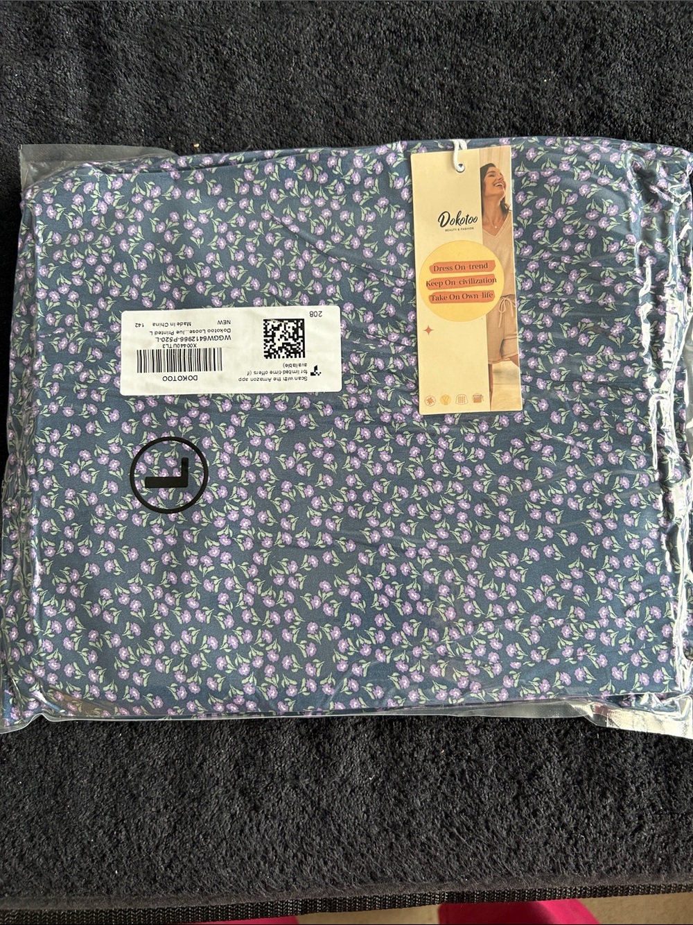 Dokotoo Navy Floral Leggings